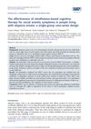 The Effectiveness of Mindfulness-Based Cognitive Therapy for Social Anxiety Symptoms in People Living with Alopecia Areata: A Single-Group Case-Series Design