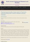 Pharmacological Benefits of Plant Extract of Peperomia Pellucida Growing Wild in Suburb of Bandar Lampung, Indonesia