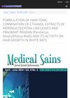 Formulation of Hair Tonic Combination of Ethanol Extracts of Moringa Oleifera Lam Leaves and Fragrant Pandan (Pandanus Amaryllifolius Roxb) and Its Activity on Hair Growth in White Rats