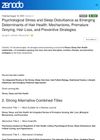 Psychological Stress and Sleep Disturbance as Emerging Determinants of Hair Health: Mechanisms, Premature Greying, Hair Loss, and Preventive Strategies