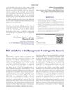 Role of Caffeine in the Management of Androgenetic Alopecia