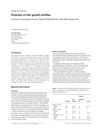 Diversity of Hair Growth Profiles