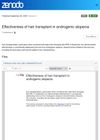 Effectiveness of Hair Transplant in Androgenic Alopecia