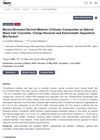 Marine Biomass Derived Melanin Chitosan Composites as Natural Black Hair Colorants: Charge Reversal and Electrostatic Deposition Mechanism