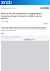 What Are the Clinical Guidelines for Diagnosing and Managing Androgenic Alopecia in Adults in General Practice?