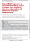 Higher PDCD4 Expression Is Associated With Obesity, Insulin Resistance, Lipid Metabolism Disorders, And Granulosa Cell Apoptosis In Polycystic Ovary Syndrome
