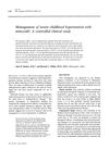 Management of Severe Childhood Hypertension with Minoxidil: A Controlled Clinical Study