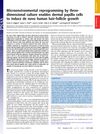 Microenvironmental Reprogramming by Three-Dimensional Culture Enables Dermal Papilla Cells to Induce De Novo Human Hair-Follicle Growth
