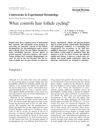 What Controls Hair Follicle Cycling?