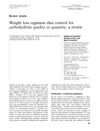 Weight Loss Regimens That Control for Carbohydrate Quality or Quantity: A Review