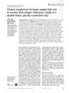 Dietary Supplement Increases Anagen Hair Rate in Women With Telogen Effluvium: Results of a Double-Blind, Placebo-Controlled Trial