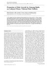 Promotion of Hair Growth by Ginseng Radix on Cultured Mouse Vibrissal Hair Follicles