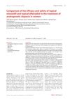 Comparison of the Efficacy and Safety of Topical Minoxidil and Topical Alfatradiol in the Treatment of Androgenetic Alopecia in Women