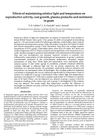 Effects of Maintaining Solstice Light and Temperature on Reproductive Activity, Coat Growth, Plasma Prolactin, and Melatonin in Goats