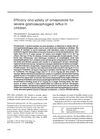 Efficacy and Safety of Omeprazole for Severe Gastroesophageal Reflux in Children