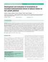 Development and Evaluation of Formulations of Microbial Biotransformed Extract of Tobacco Leaves for Hair Growth Potential