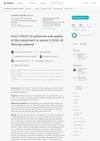 Post-Covid-19 Syndrome and Quality of Life Impairment in Severe Covid-19 Mexican Patients