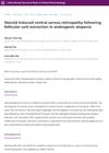 Steroid-Induced Central Serous Retinopathy Following Follicular Unit Extraction in Androgenic Alopecia