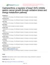 Cepharanthine, A Regulator Of Keap1-Nrf2, Inhibits Gastric Cancer Growth Through Oxidative Stress And Energy Metabolism Pathway