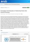 Formulation And Evaluation Of Herbal Dual Action Anti-Dandruff Shampoo