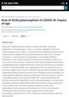 Role of ACE2 Polymorphism in COVID-19: Impact of Age