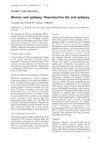Women And Epilepsy: Reproductive Life And Epilepsy