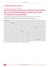 Detection of Metastatic Breast Carcinoma Cells in a Bone Marrow Sample by Flow Cytometry: Case Report