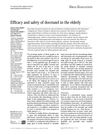 Efficacy and Safety of Docetaxel in the Elderly