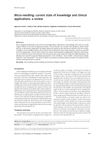 Microneedling: Current State of Knowledge and Clinical Applications: A Review