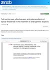 Uses, Effectiveness, And Adverse Effects Of Topical Finasteride In The Treatment Of Androgenetic Alopecia