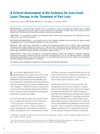 A Critical Assessment of the Evidence for Low-Level Laser Therapy in the Treatment of Hair Loss