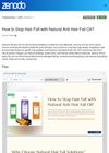 How to Stop Hair Fall with Natural Anti Hair Fall Oil