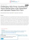 Challenging 100% Purity: Unveiling Aloe Vera's Optimal Role in Hair Restoration with Injectable Platelet-Rich Fibrin
