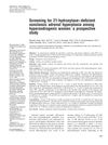 Screening for 21-Hydroxylase-Deficient Nonclassic Adrenal Hyperplasia Among Hyperandrogenic Women: A Prospective Study