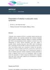 Parameters of Obesity in Polycystic Ovary Syndrome