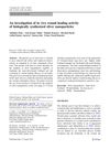 An Investigation of In Vivo Wound Healing Activity of Biologically Synthesized Silver Nanoparticles