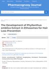 The Development of Phyllanthus Emblica Extract in Ethosomes for Hair Loss Prevention