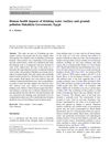 Human Health Impacts of Drinking Water (Surface and Ground) Pollution in Dakahlyia Governorate, Egypt