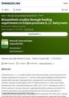 Biosynthetic Studies Through Feeding Experiments in Eclipta Prostrata Hairy Roots