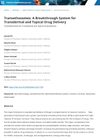 Transethosomes: A Breakthrough System for Transdermal and Topical Drug Delivery