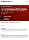 The Pharmacokinetics of Topical Finasteride 0.25% Spray in Chinese Adult Male Volunteers with Androgenic Alopecia: A Phase I Study