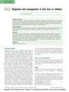 Diagnosis and Management of Hair Loss in Children