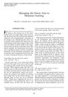 Managing the Donor Area to Minimize Scarring