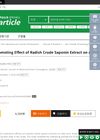 Hair Growth Promoting Effect of Radish Crude Saponin Extract on Athymic Nude Mice