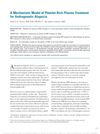 A Mechanistic Model of Platelet-Rich Plasma Treatment for Androgenetic Alopecia