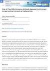Test of the Effectiveness of Kepok Banana Peel Extract Serum on Hair Growth in Guinea Pigs