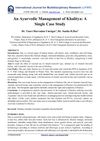 An Ayurvedic Management of Khalitya: A Single Case Study
