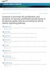 Urotensin II Promotes the Proliferation and Secretion of Vascular Endothelial Growth Factor in Rat Dermal Papilla Cells by Activating the Wnt-Beta-Catenin Signaling Pathway