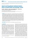 Aspect-Level Drug Reviews Sentiment Analysis Based on Double BiGRU and Knowledge Transfer