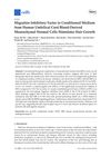 Migration Inhibitory Factor in Conditioned Medium from Human Umbilical Cord Blood-Derived Mesenchymal Stromal Cells Stimulates Hair Growth
